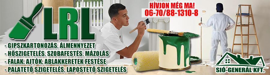 Sió-Generál Kft. – Gipszkartonozás, hőszigetelés, festés, palatetőszigetelés